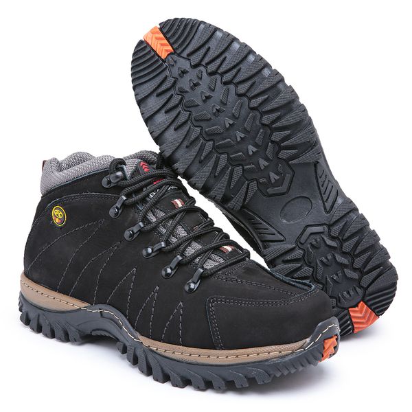 Coturno Adventure Em Couro Legítimo Bota Tênis 