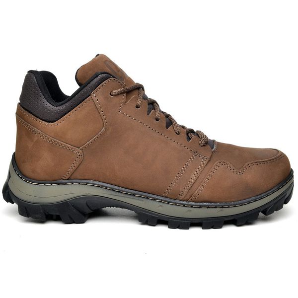 Bota Coturno CAT Cano Baixo Couro Legitimo Premium STEFANINISTORE