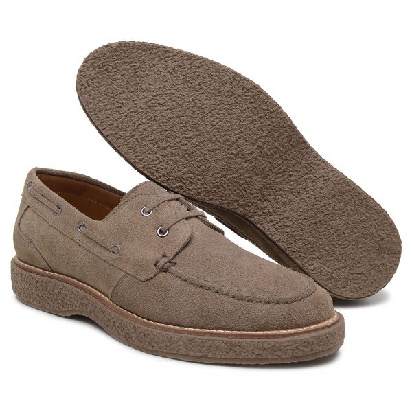 Modelo Sider Matteo Casual Masculino Em Camurça Taupe 