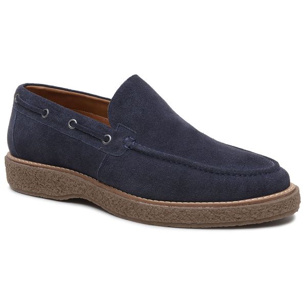 Sapato Masculino Sider ZOOE Camurça Azul Noturno