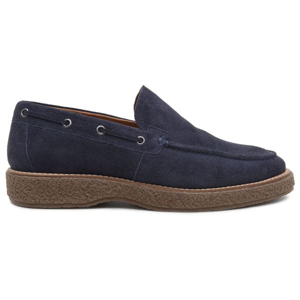 Sapato Masculino Sider ZOOE Camurça Azul Noturno