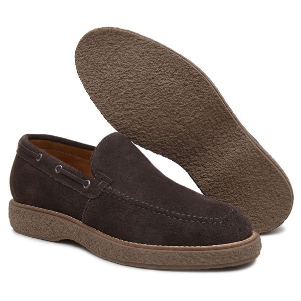 Sapato Masculino Sider ZOOE Camurça Café