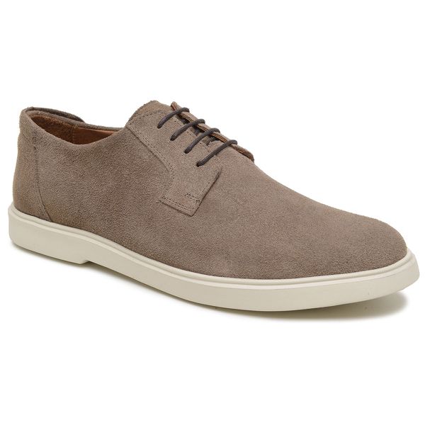 Sapato Masculino Sider Derby Rahvan Camurça Taupe