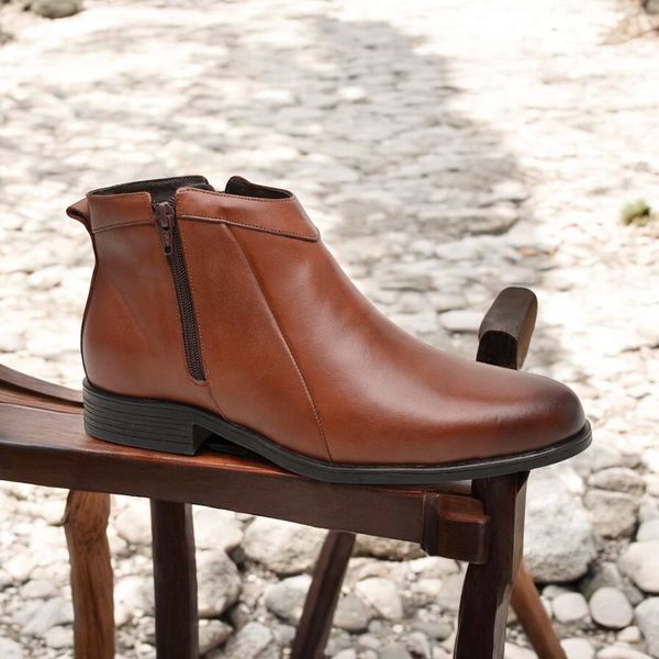 Bota Chelsea Masculina em Couro Mooca