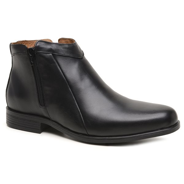 Bota Chelsea Masculina em Couro Preta - 40019-PRET - Turunelli Calçados
