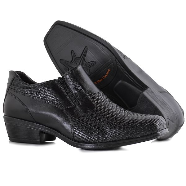 Bota Country Social Cano Curto Preto 4122