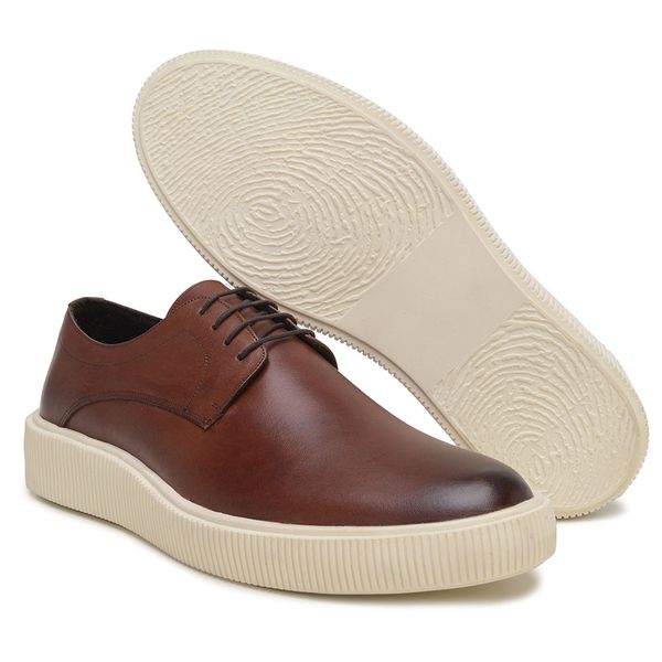 Sapato Masculino Derby Konna Whisky