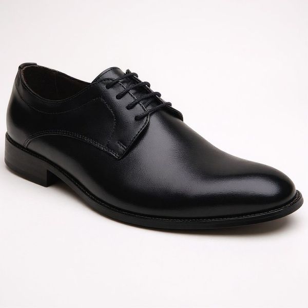 Sapato Social Sola De Couro Inglês Turunelli Preto - 611