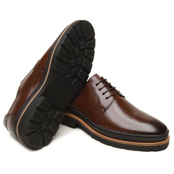 Sapato Masculino Derby Londres Café