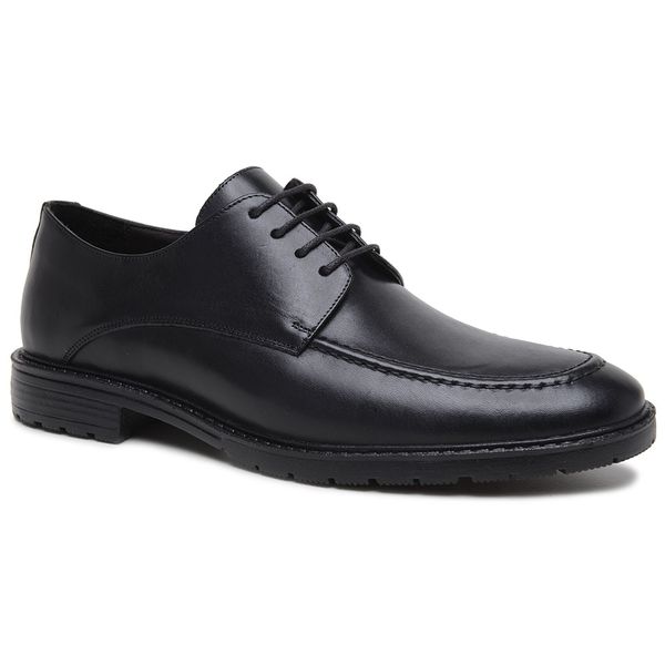 Sapato Casual Noruega Tratorado Preto