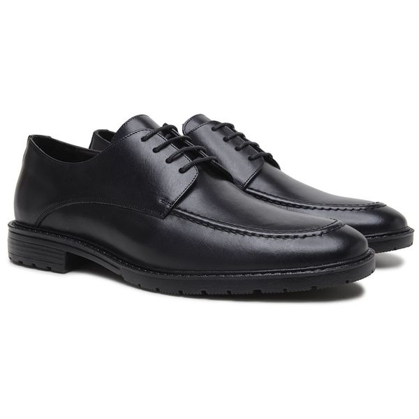 Sapato Casual Noruega Tratorado Preto