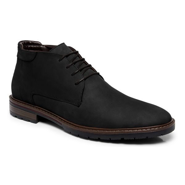 Bota Nobuck Noruega Preto 667 - 667-PRETO - Turunelli Calçados