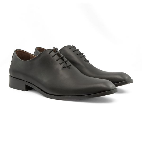 Sapato Social Wholecut Vero Cuoio Preto - 7605-SLC... - Turunelli Calçados