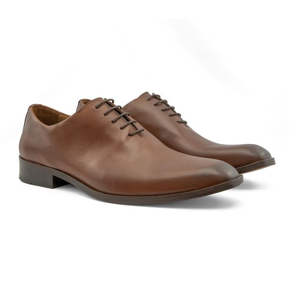 Sapato Social Wholecut Vero Cuoio Whisky - 7605-SC... - Turunelli Calçados