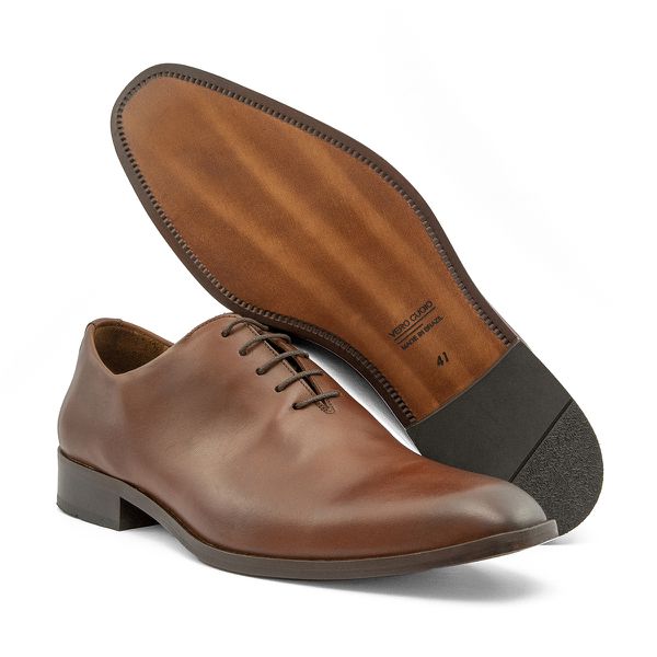 Sapato Social Wholecut Vero Cuoio Whisky
