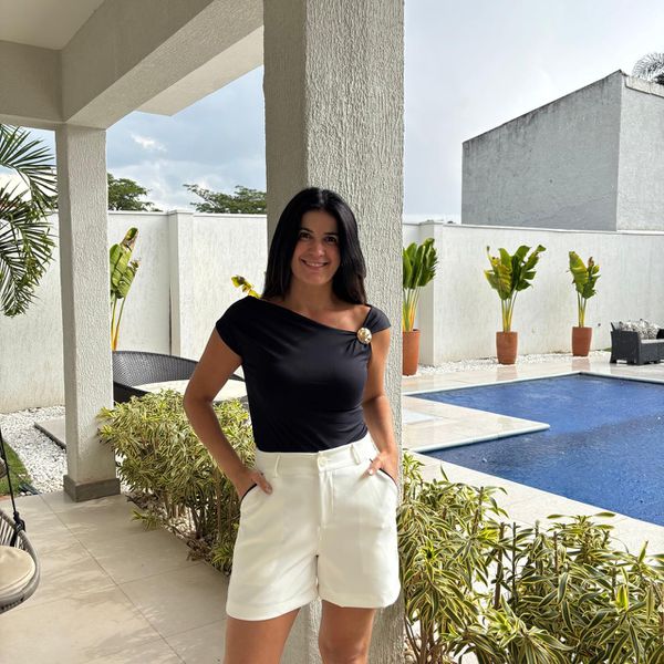 Bermuda Feminina Bia - Off White