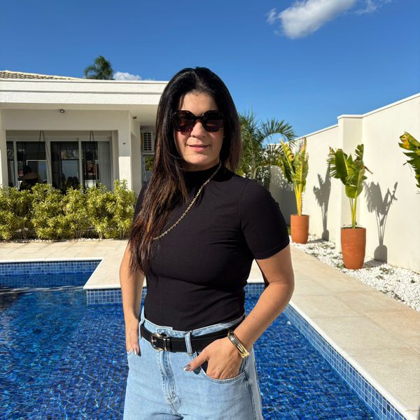 Blusa Feminina Canelada Gola Alta - Preto
