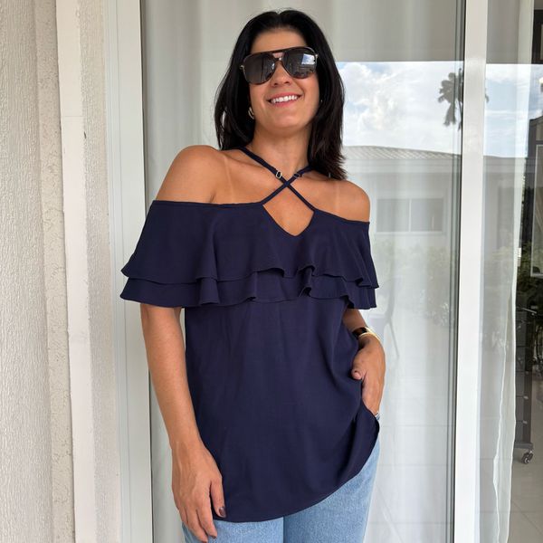 Blusa Feminina Cigana Lisa - Marinho