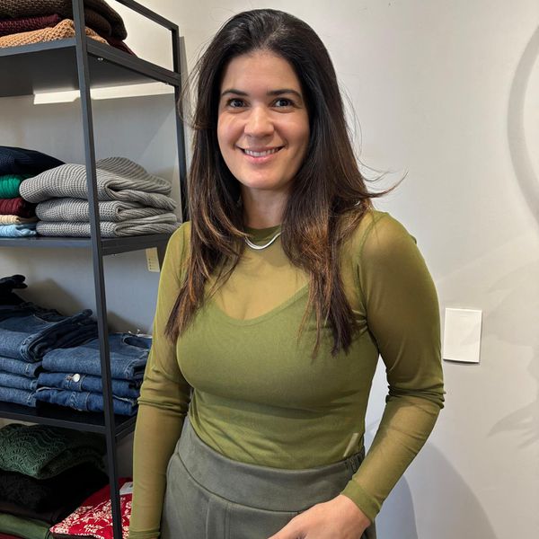 Blusa Feminina Manga Longa em Tule - Verde