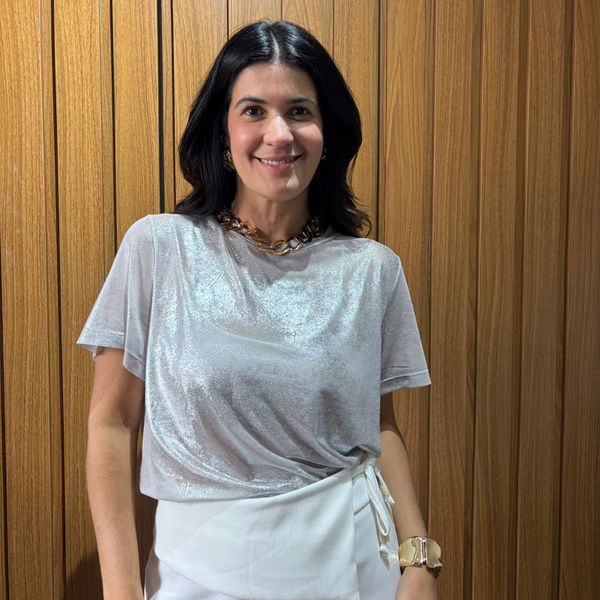 Blusa Feminina Shine - Prata