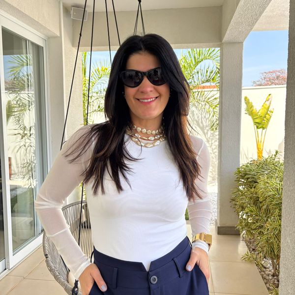 Blusa Feminina Tule Lisa - Branco