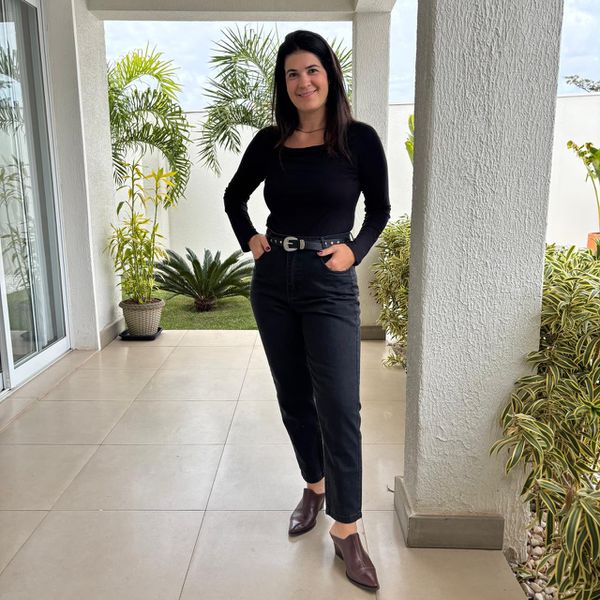 Calça Feminina Jeans Normandia - Preto