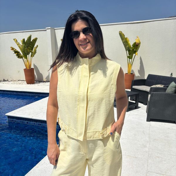 Colete Feminino - Amarelo