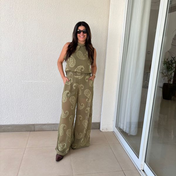 Conjunto Feminino Devorê - Verde Oliva