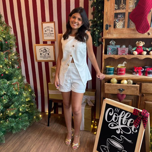 Conjunto Feminino Elizabeth - Branco