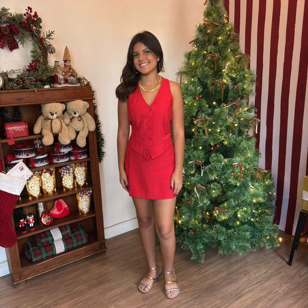 Conjunto Feminino Flat - Vermelho