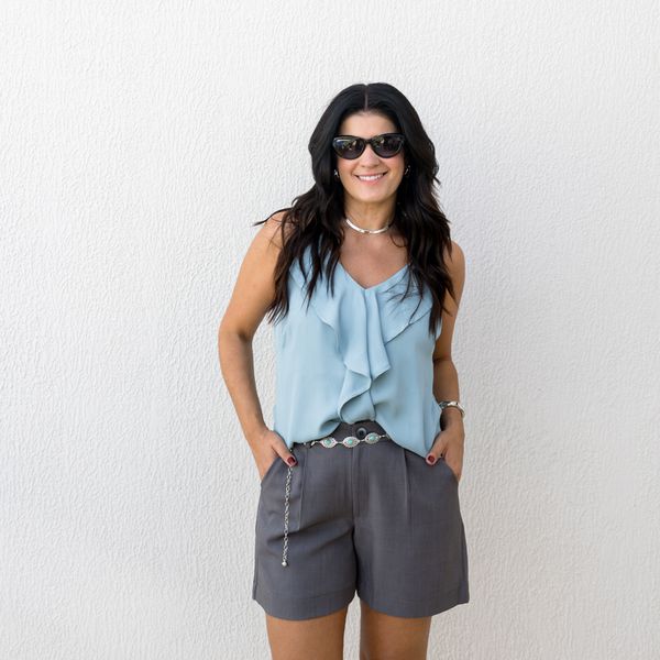 Shorts Feminino Span - Cinza Escuro