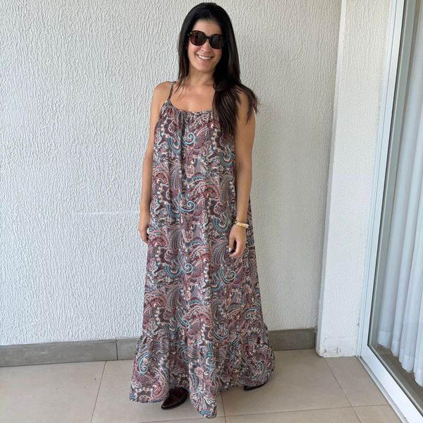 Vestido Feminino Longo Larissa - Paisley