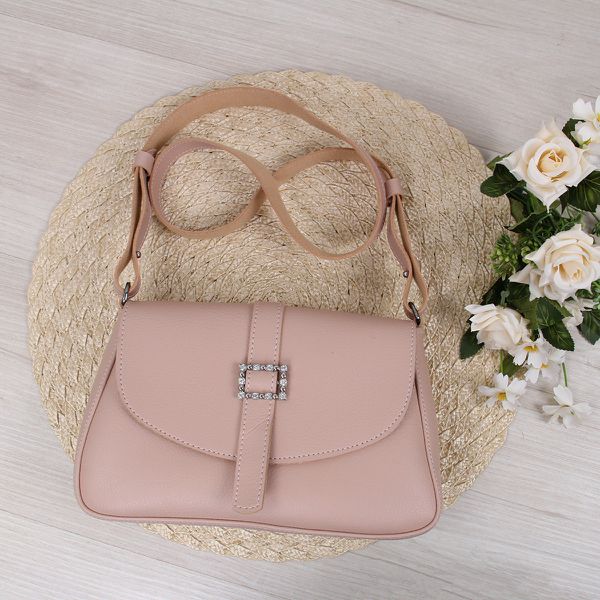 Bolsa Crossbody Baguete Detalhe strass