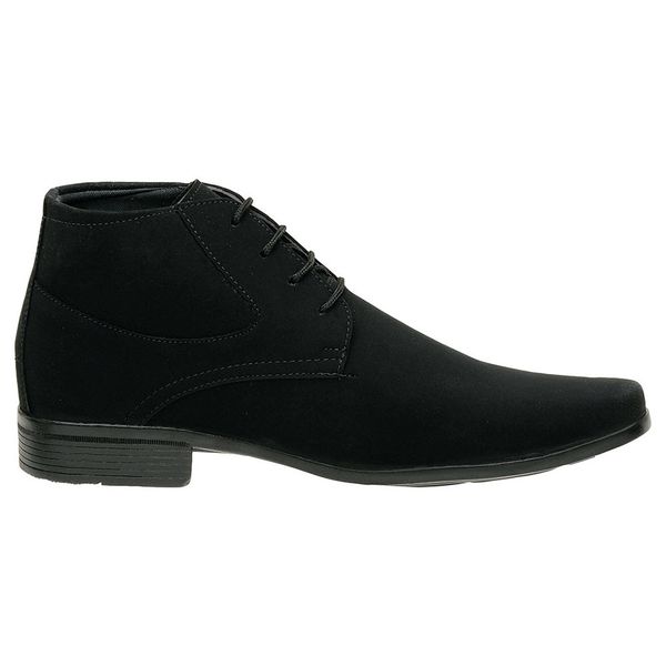 Bota Social Clássica Masculina Nobuck Preto