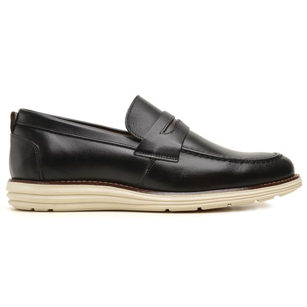 Sapato Casual Oxford Masculino Loafer Preto