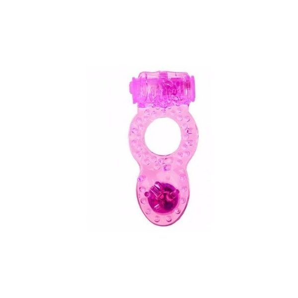 ANEL PENIANO COM VIBRADOR E PÉROLA