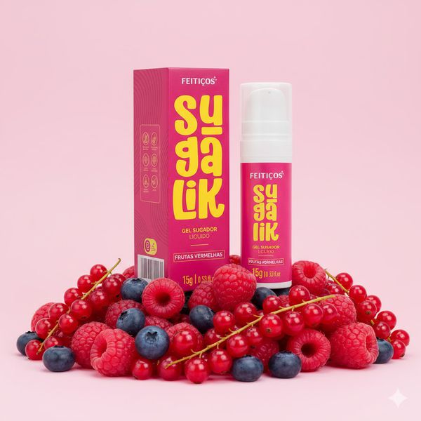 SUGALIK GEL SUGADOR BEIJÁVEL FRUTAS VERMELHAS