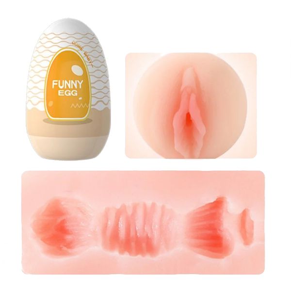 FUNNY EGG MASTURBADOR CYBERSKIN LARANJA