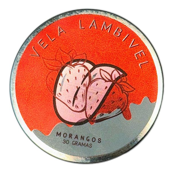 VELA DE MASSAGEM BEIJÁVEL COMPOTA DE MORANGO