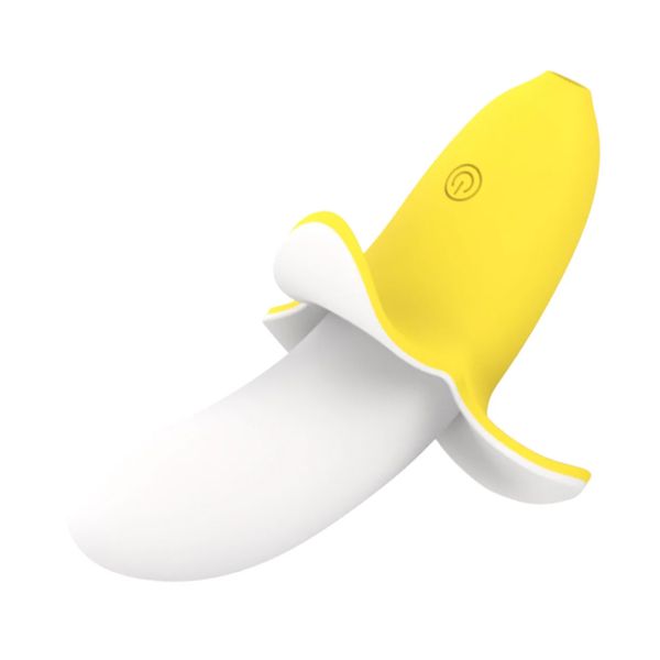 VIBRADOR BANANA YES AVELUDADO RECARREGÁVEL