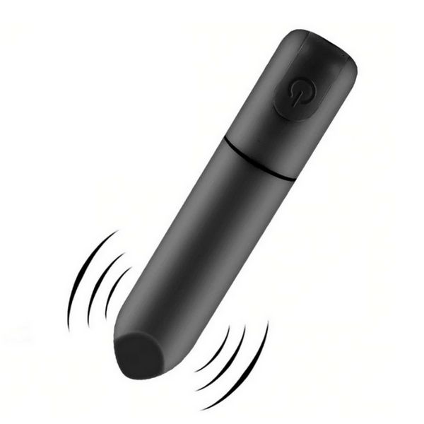 BULLET RECARREGÁVEL PRETO 10 NÍVEIS 