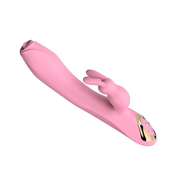 VIBRADOR RABBIT PONTO G COM ESTIMULADOR E AQUECIMENTO ROSA