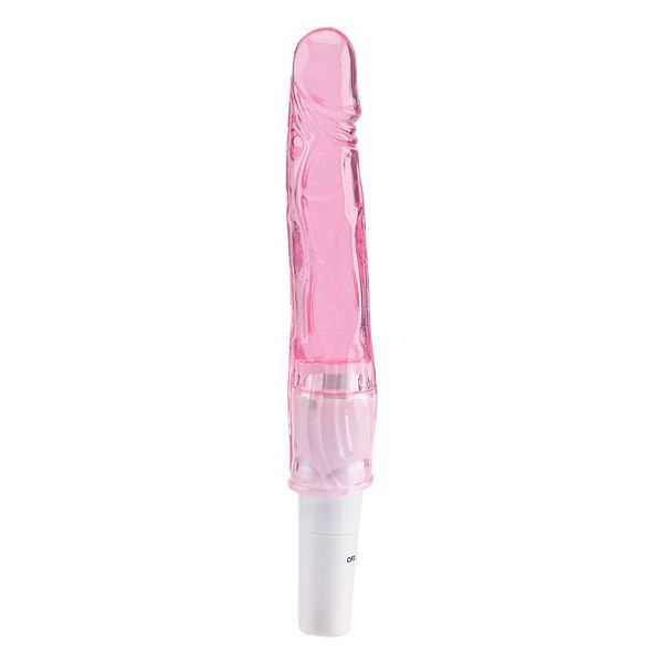 VIBRADOR GLANDE JELLY ROSA