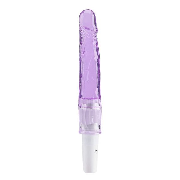 VIBRADOR GLANDE JELLY ROXO 