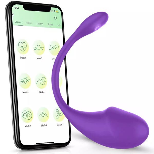 VIBRADOR ABELL VIA BLUETOOTH ROXO