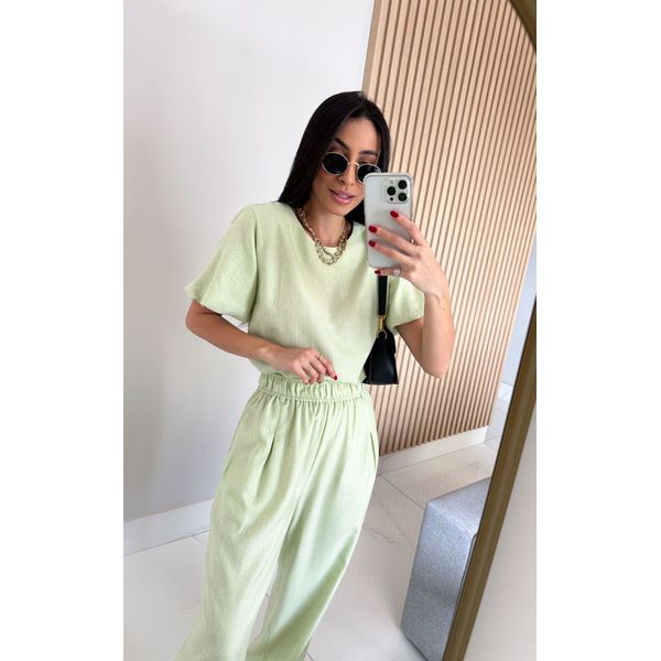 BLUSA LISTRAS MANGA BUFANTE