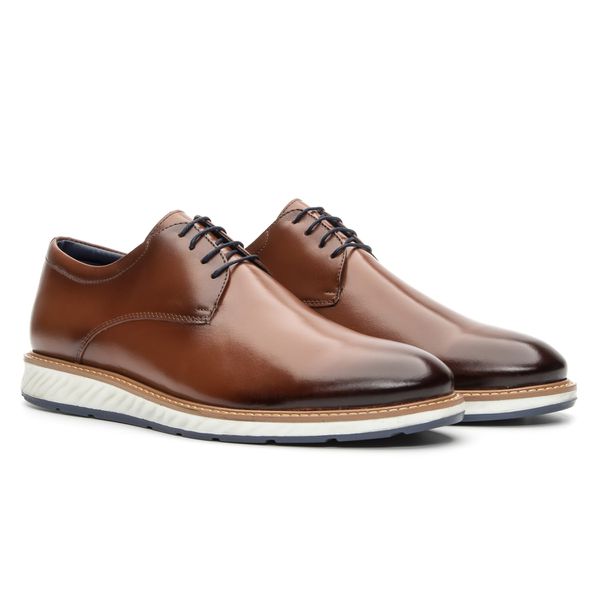 Sapato Masculino Casual Brogue Whisky