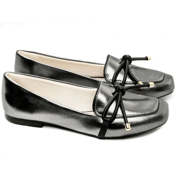 Mocassim Feminino Rasteiro Prata Velho