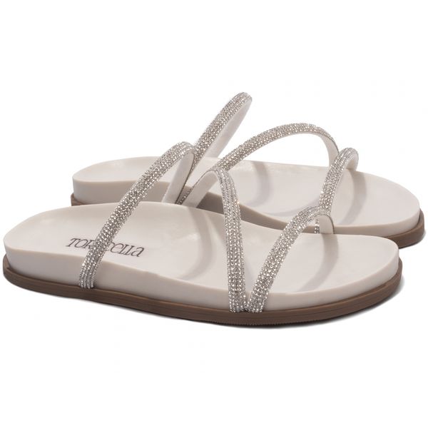 Sandália Papete Birken Off White