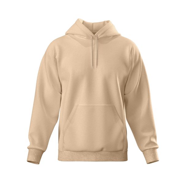 Moleton Masculino Canguru Liso Capuz Cordão Flanelado 
